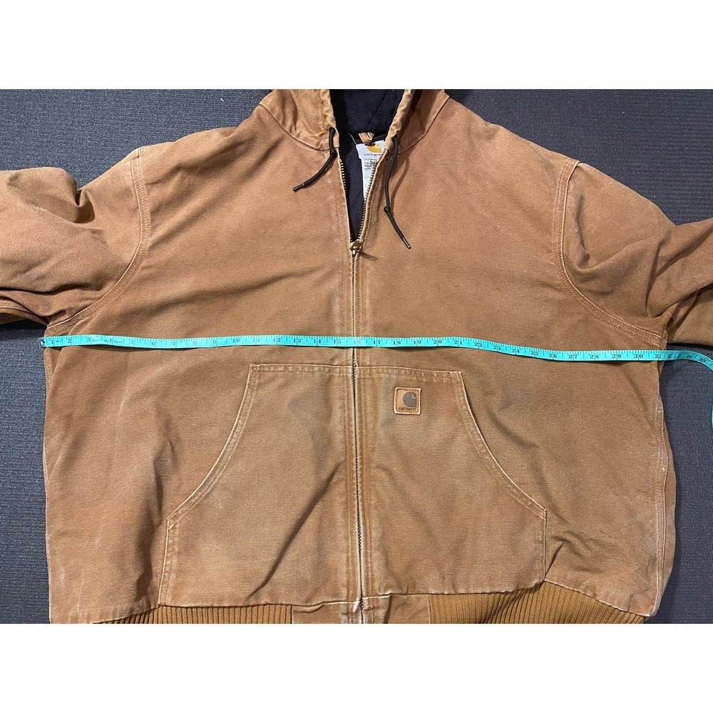 Vintage Carhartt Jacket Men's 2XL Sandstone Active Quilt Lined J130 BRN Brown - Picture 3 of 4